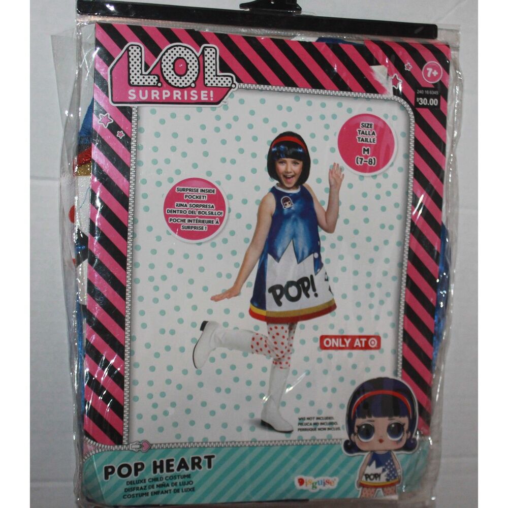 Disguise LOL Surprise Pop Heart Deluxe Costume Girls Size M (7-8)